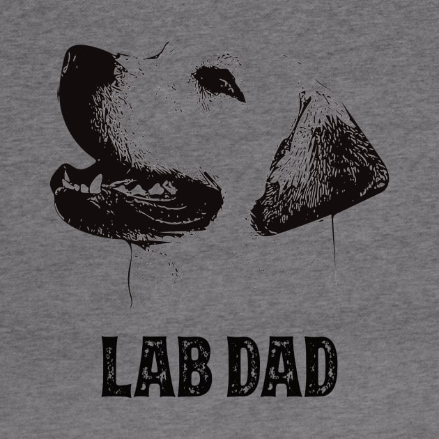 Lab Dad Golden Labrador Retriever by DoggyStyles